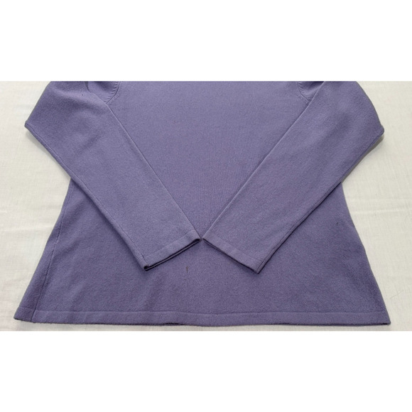 Vtg Petite Sophisticate Silk Cashmere Lavender Turtleneck Sweater Sz S Stretch - Picture 4 of 10